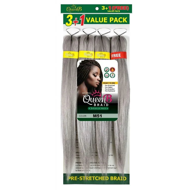 Queen B Braiding Hair (4 Bundles)